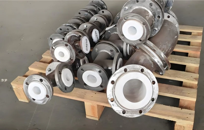 Ptfe Lined Acid Resistant Tee Fitting