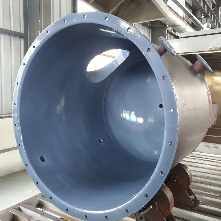 PFA-gecoate ontvangertank voor chemisch reactieproduct